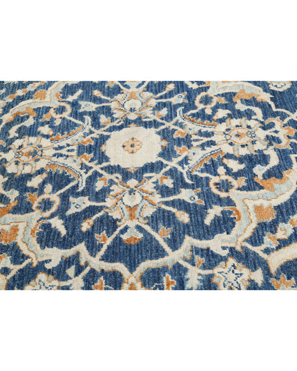 Oushak 9' 2" X 12' 11" Hand Knotted Wool Rug 9' 2" X 12' 11" (280 X 394) / Blue / Wool
