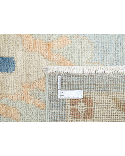 Oushak 10' 1" X 13' 11" Hand Knotted Wool Rug 10' 1" X 13' 11" (307 X 424) / Blue / Wool