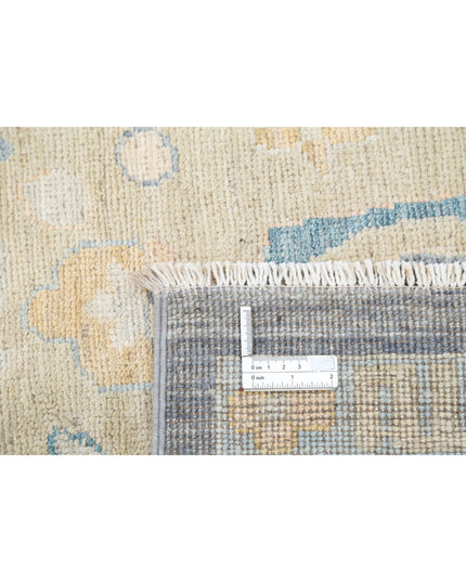 Oushak 8' 11" X 11' 7" Hand Knotted Wool Rug 8' 11" X 11' 7" (272 X 353) / Blue / Wool