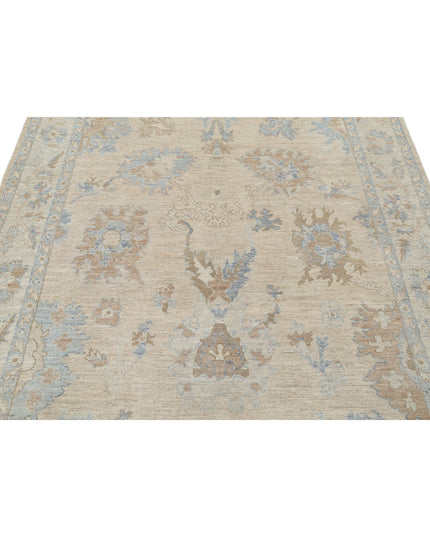 Oushak 5' 9" X 8' 9" Hand Knotted Wool Rug 5' 9" X 8' 9" (175 X 267) / Taupe / Wool