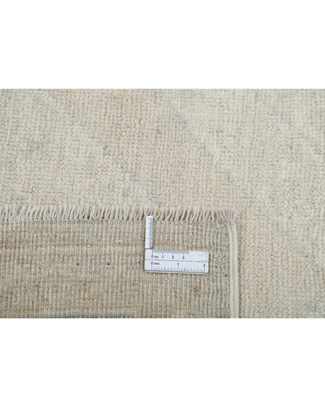 Oushak 6' 3" X 9' 2" Hand Knotted Wool Rug 6' 3" X 9' 2" (191 X 280) / Ivory / Wool