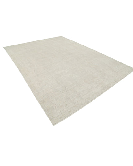 Oushak 8' 8" X 11' 10" Hand Knotted Wool Rug 8' 8" X 11' 10" (264 X 361) / Ivory / Wool