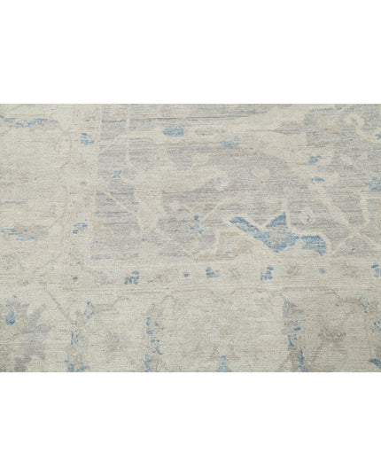 Oushak 8' 11" X 11' 6" Hand Knotted Wool Rug 8' 11" X 11' 6" (272 X 351) / Grey / Wool