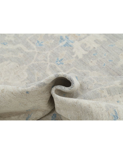 Oushak 8' 11" X 11' 6" Hand Knotted Wool Rug 8' 11" X 11' 6" (272 X 351) / Grey / Wool
