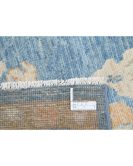 Oushak 7' 11" X 9' 10" Hand Knotted Wool Rug 7' 11" X 9' 10" (241 X 300) / Blue / Wool