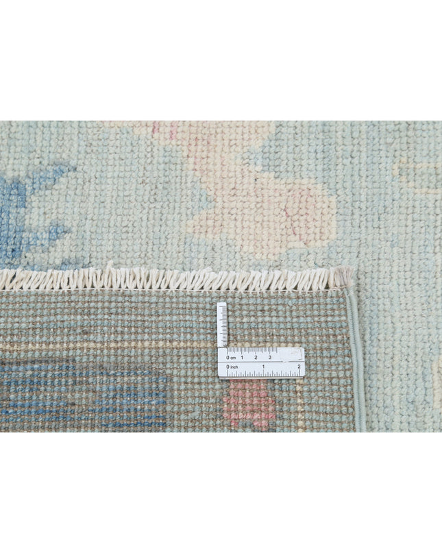 Oushak 8' 4" X 10' 1" Hand Knotted Wool Rug 8' 4" X 10' 1" (254 X 307) / Blue / Wool