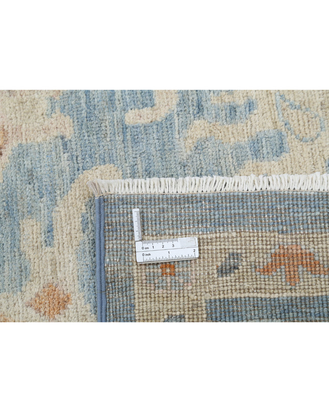 Oushak 8' 10" X 11' 8" Hand Knotted Wool Rug 8' 10" X 11' 8" (269 X 356) / Blue / Wool