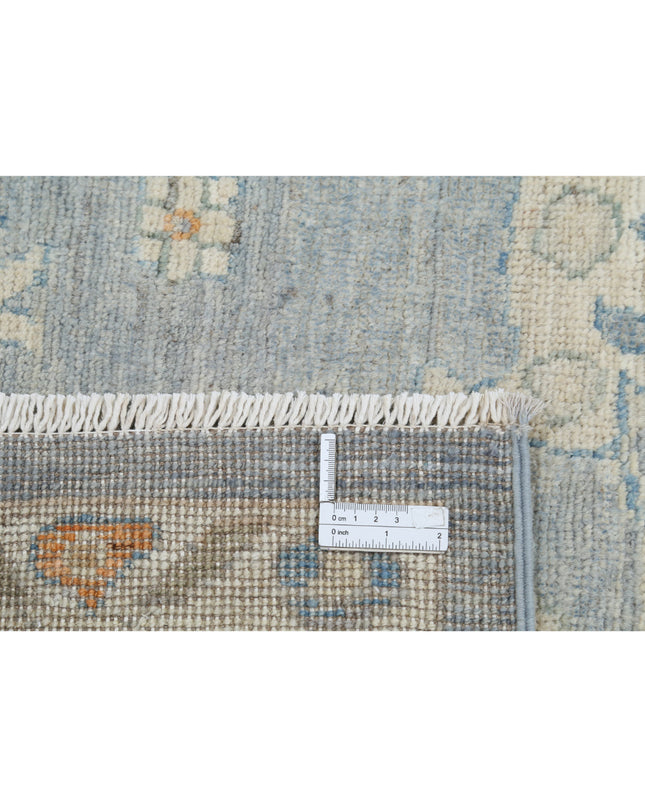 Oushak 8' 1" X 9' 11" Hand Knotted Wool Rug 8' 1" X 9' 11" (246 X 302) / Blue / Wool