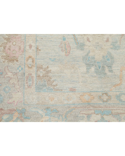 Oushak 4' 1" X 12' 6" Hand Knotted Wool Rug 4' 1" X 12' 6" (124 X 381) / Ivory / Wool