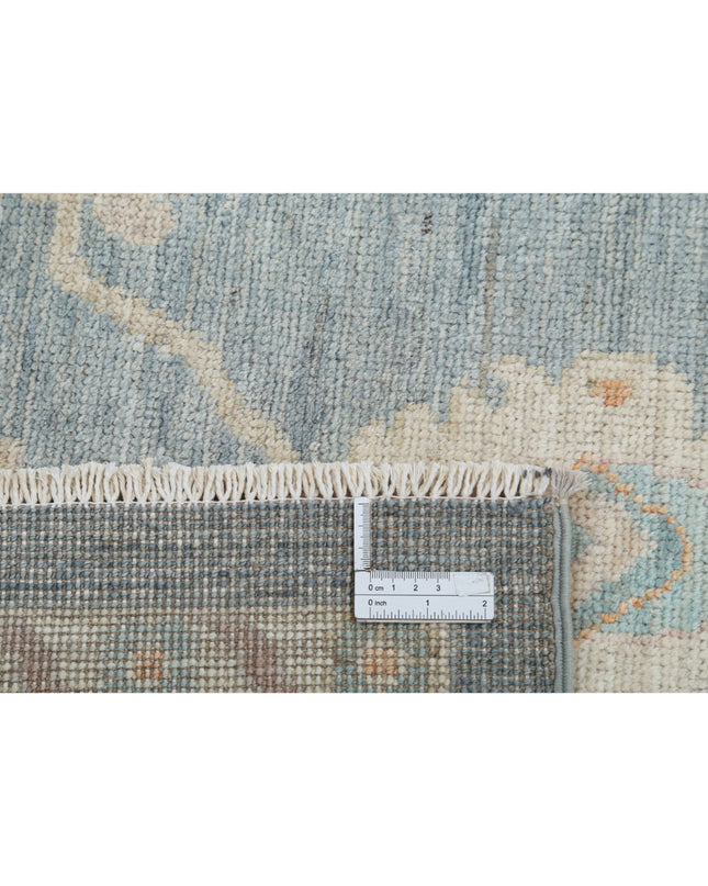 Oushak 8' 4" X 9' 11" Hand Knotted Wool Rug 8' 4" X 9' 11" (254 X 302) / Blue / Wool