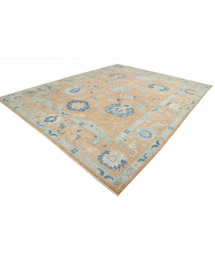 Oushak 12' 0" X 15' 3" Hand Knotted Wool Rug 12' 0" X 15' 3" (366 X 465) / Tan / Wool