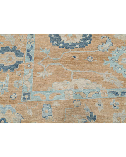 Oushak 12' 0" X 15' 3" Hand Knotted Wool Rug 12' 0" X 15' 3" (366 X 465) / Tan / Wool