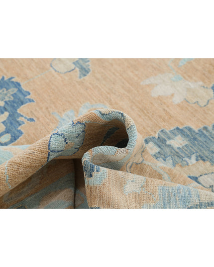 Oushak 12' 0" X 15' 3" Hand Knotted Wool Rug 12' 0" X 15' 3" (366 X 465) / Tan / Wool