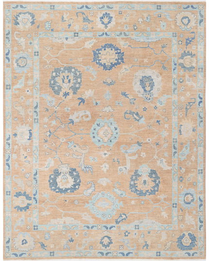 Oushak 12' 0" X 15' 3" Hand Knotted Wool Rug 12' 0" X 15' 3" (366 X 465) / Tan / Wool