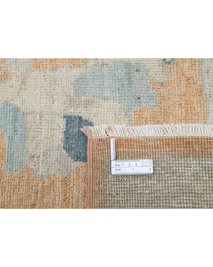 Oushak 8' 0" X 9' 10" Hand Knotted Wool Rug 8' 0" X 9' 10" (244 X 300) / Peach / Wool