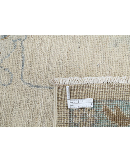 Oushak 9' 2" X 11' 9" Hand Knotted Wool Rug 9' 2" X 11' 9" (280 X 358) / Ivory / Wool