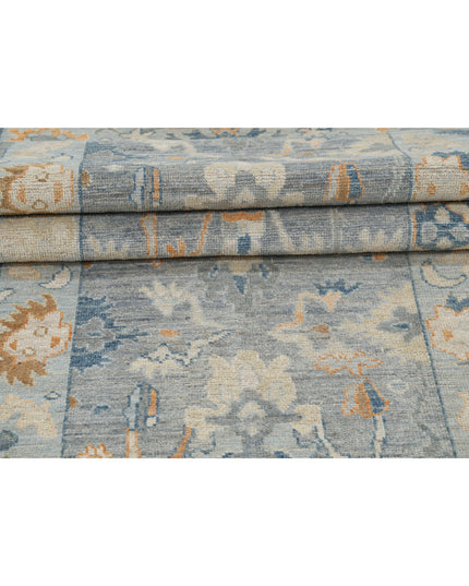 Oushak 3' 3" X 12' 4" Hand Knotted Wool Rug 3' 3" X 12' 4" (99 X 376) / Grey / Wool