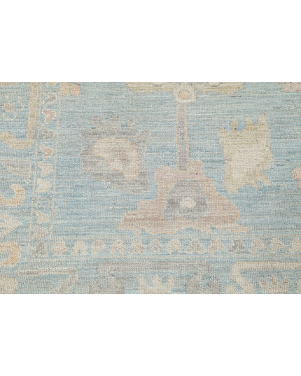 Oushak 6' 0" X 8' 10" Hand Knotted Wool Rug 6' 0" X 8' 10" (183 X 269) / Green / Wool