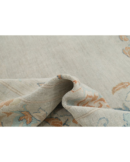 Oushak 9' 2" X 12' 0" Hand Knotted Wool Rug 9' 2" X 12' 0" (280 X 366) / Grey / Wool