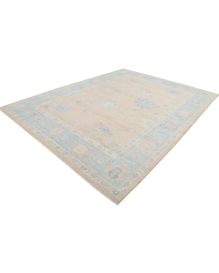 Oushak 9' 2" X 12' 1" Hand Knotted Wool Rug 9' 2" X 12' 1" (280 X 368) / Peach / Wool