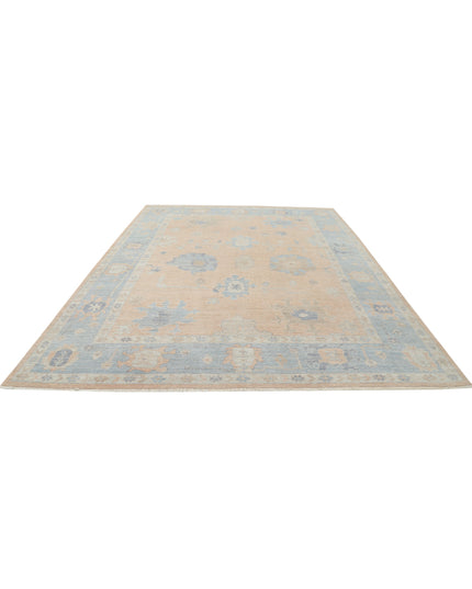 Oushak 9' 2" X 12' 1" Hand Knotted Wool Rug 9' 2" X 12' 1" (280 X 368) / Peach / Wool