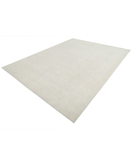 Oushak 8' 11" X 11' 6" Hand Knotted Wool Rug 8' 11" X 11' 6" (272 X 351) / Ivory / Wool
