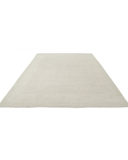Oushak 8' 11" X 11' 6" Hand Knotted Wool Rug 8' 11" X 11' 6" (272 X 351) / Ivory / Wool