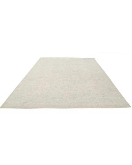 Oushak 9' 3" X 12' 2" Hand Knotted Wool Rug 9' 3" X 12' 2" (282 X 371) / Ivory / Wool