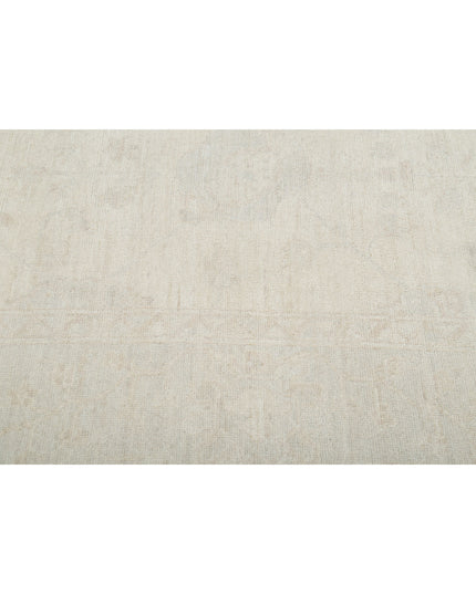 Oushak 9' 3" X 12' 2" Hand Knotted Wool Rug 9' 3" X 12' 2" (282 X 371) / Ivory / Wool