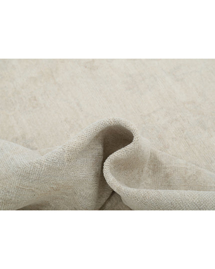 Oushak 9' 3" X 12' 2" Hand Knotted Wool Rug 9' 3" X 12' 2" (282 X 371) / Ivory / Wool