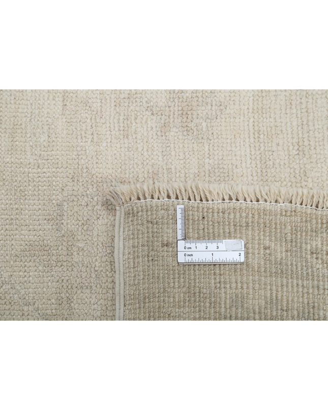 Oushak 9' 3" X 12' 2" Hand Knotted Wool Rug 9' 3" X 12' 2" (282 X 371) / Ivory / Wool