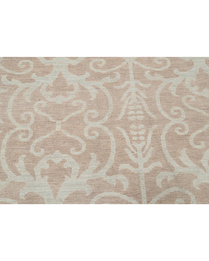 Oushak 8' 1" X 9' 9" Hand Knotted Wool Rug 8' 1" X 9' 9" (246 X 297) / Taupe / Wool