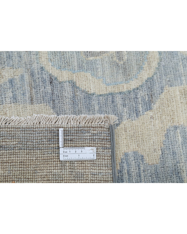 Oushak 10' 0" X 13' 11" Hand Knotted Wool Rug 10' 0" X 13' 11" (305 X 424) / Blue / Wool