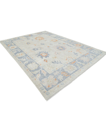 Oushak 8' 11" X 12' 4" Hand Knotted Wool Rug 8' 11" X 12' 4" (272 X 376) / Beige / Wool