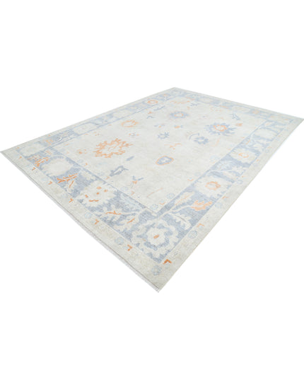 Oushak 8' 11" X 12' 4" Hand Knotted Wool Rug 8' 11" X 12' 4" (272 X 376) / Beige / Wool