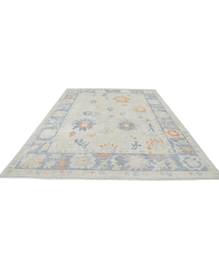 Oushak 8' 11" X 12' 4" Hand Knotted Wool Rug 8' 11" X 12' 4" (272 X 376) / Beige / Wool