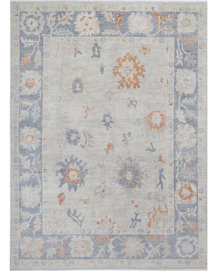 Oushak 8' 11" X 12' 4" Hand Knotted Wool Rug 8' 11" X 12' 4" (272 X 376) / Beige / Wool