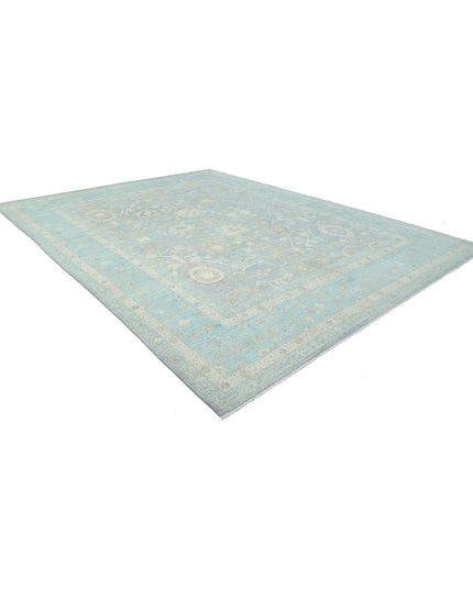 Oushak 12' 0" X 15' 8" Hand Knotted Wool Rug 12' 0" X 15' 8" (366 X 478) / Grey / Wool