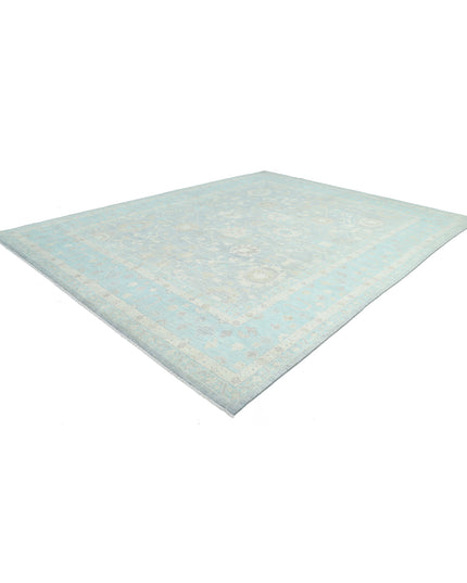 Oushak 12' 0" X 15' 8" Hand Knotted Wool Rug 12' 0" X 15' 8" (366 X 478) / Grey / Wool