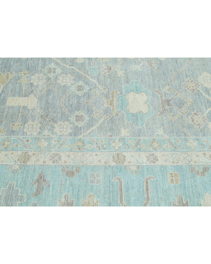Oushak 12' 0" X 15' 8" Hand Knotted Wool Rug 12' 0" X 15' 8" (366 X 478) / Grey / Wool