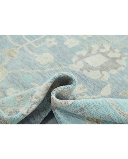 Oushak 12' 0" X 15' 8" Hand Knotted Wool Rug 12' 0" X 15' 8" (366 X 478) / Grey / Wool