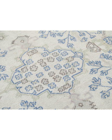 Oushak 8' 1" X 11' 3" Hand Knotted Wool Rug 8' 1" X 11' 3" (246 X 343) / Ivory / Wool