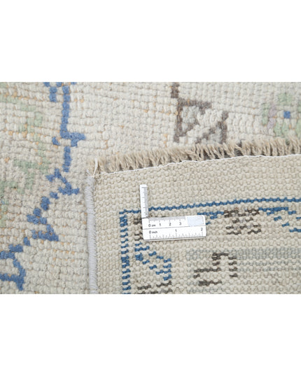 Oushak 8' 1" X 11' 3" Hand Knotted Wool Rug 8' 1" X 11' 3" (246 X 343) / Ivory / Wool
