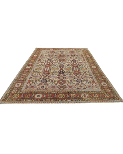 Oushak 8' 0" X 11' 0" Hand Knotted Wool Rug 8' 0" X 11' 0" (244 X 335) / Ivory / Wool