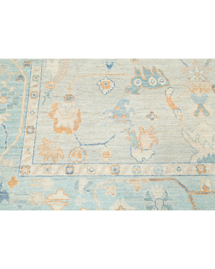 Oushak 8' 2" X 10' 1" Hand Knotted Wool Rug 8' 2" X 10' 1" (249 X 307) / Grey / Wool