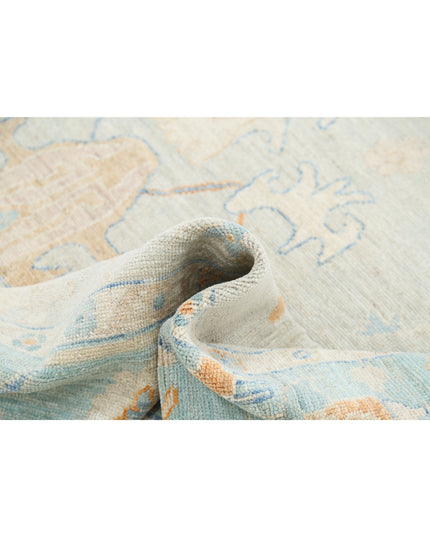 Oushak 8' 2" X 10' 1" Hand Knotted Wool Rug 8' 2" X 10' 1" (249 X 307) / Grey / Wool