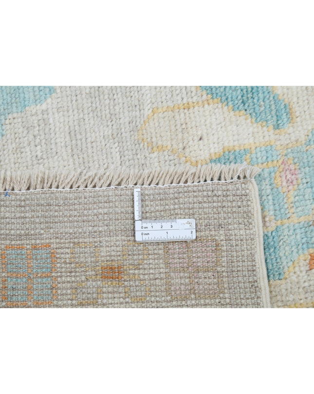 Oushak 9' 4" X 12' 1" Hand Knotted Wool Rug 9' 4" X 12' 1" (284 X 368) / Silver / Wool