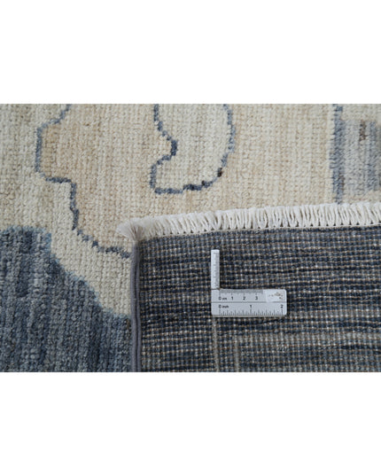 Oushak 10' 4" X 14' 0" Hand Knotted Wool Rug 10' 4" X 14' 0" (315 X 427) / Charcoal / Wool