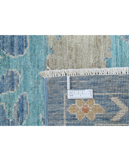 Oushak 9' 2" X 11' 10" Hand Knotted Wool Rug 9' 2" X 11' 10" (280 X 361) / Blue / Wool