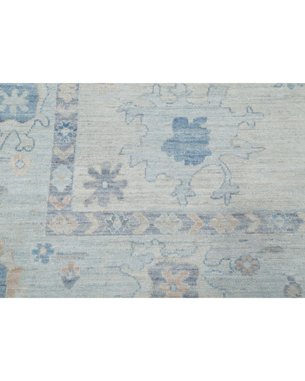 Oushak 9' 2" X 12' 3" Hand Knotted Wool Rug 9' 2" X 12' 3" (280 X 373) / Grey / Wool
